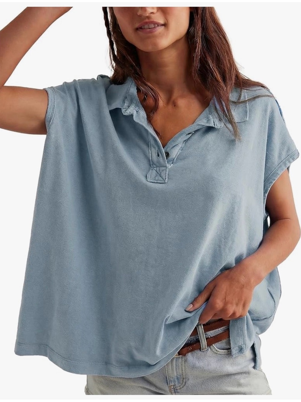 NWT BLUE LIGHTWEIGHT SLEEVELESS SWEATSHIRT TOP-S